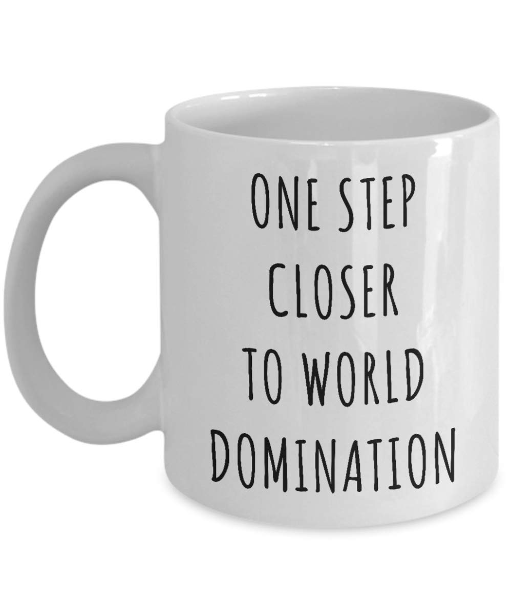 World Domination Mug - Funny College Graduation Gift for Grads - Inspirational Coffee Cup for New Graduates - Perfect for Office, Home & Daily Coffee Breaks