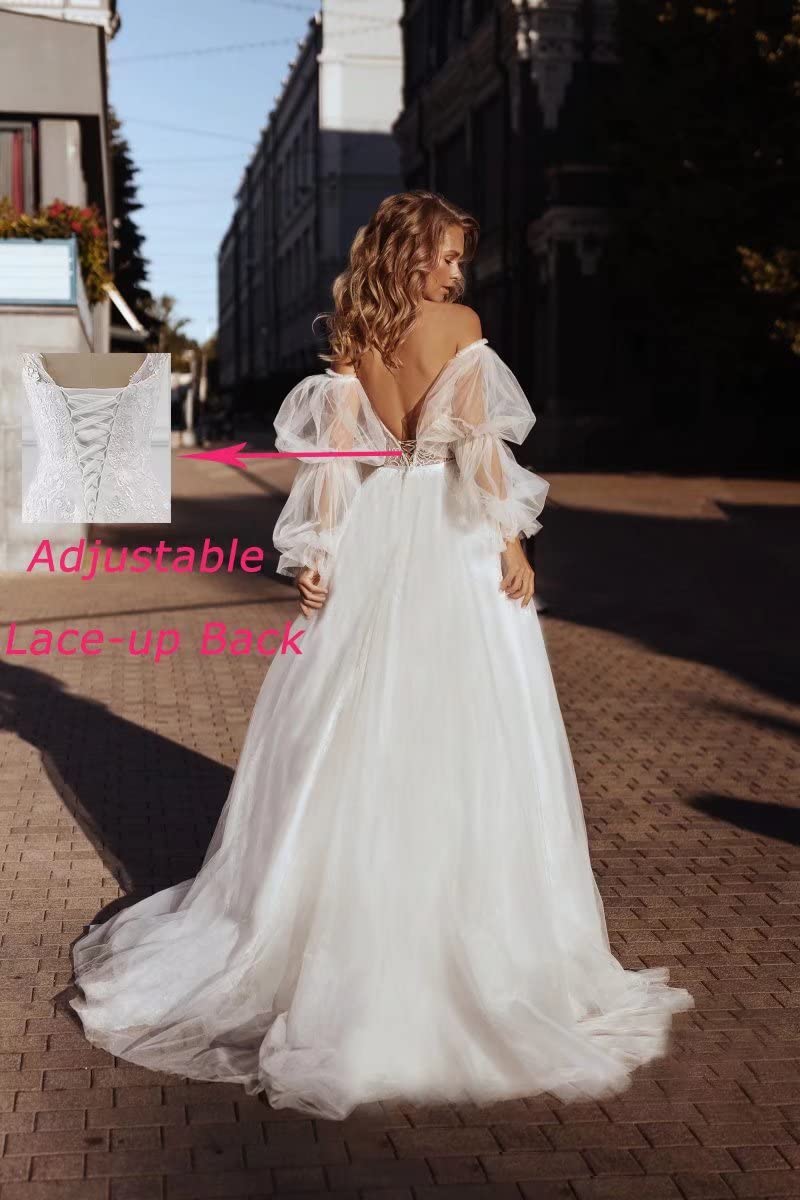 Elegant UZN Women's Wedding Dress 2023 - Boho Lace Tulle Bridal Gown for Summer Weddings, Beach Ceremonies & Romantic Outdoor Events