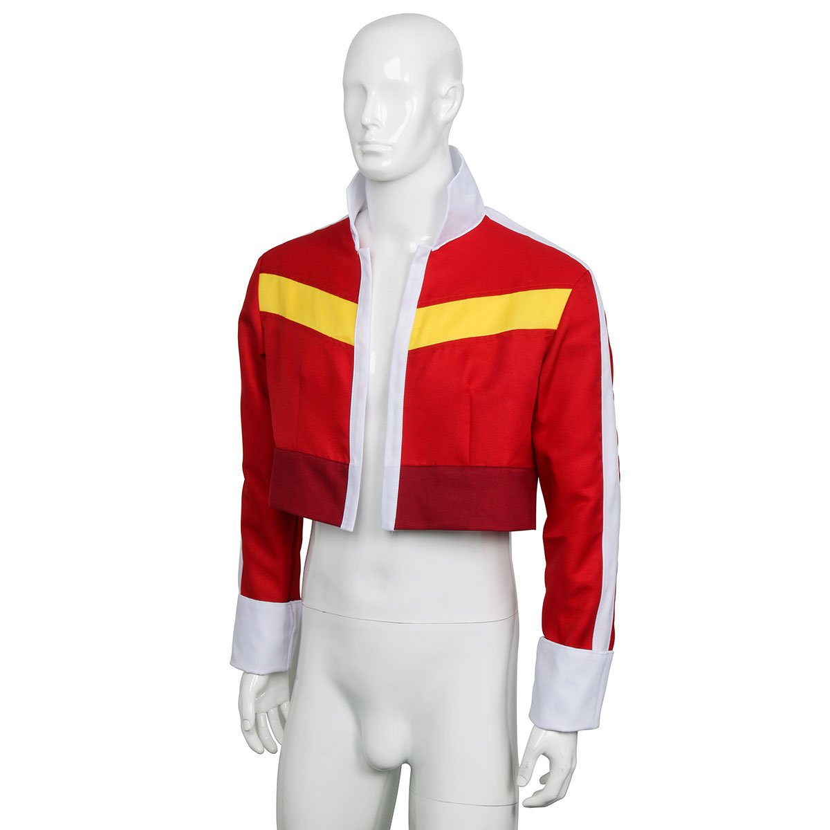 Partyever Red Paladins Jacket - Medieval Knight Costume for Halloween Cosplay, LARP, Renaissance Fairs & Fantasy Themed Parties