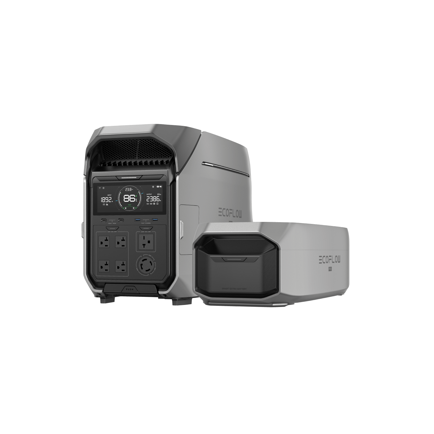 EcoFlow DELTA Pro 3 Smart Extra Battery - 3000Wh Portable Power Station for Home Backup, Camping & Outdoor Adventures - Solar Generator Compatible for Emergency Power Supply