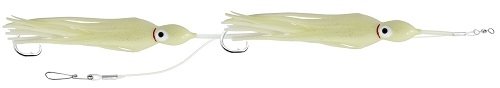 Premium Zak Tackle Double Drop Squid Jig - High Performance Fishing Lure for Saltwater & Freshwater - Perfect for Night Fishing, Kayak Angling, and Deep Sea Squid Hunting