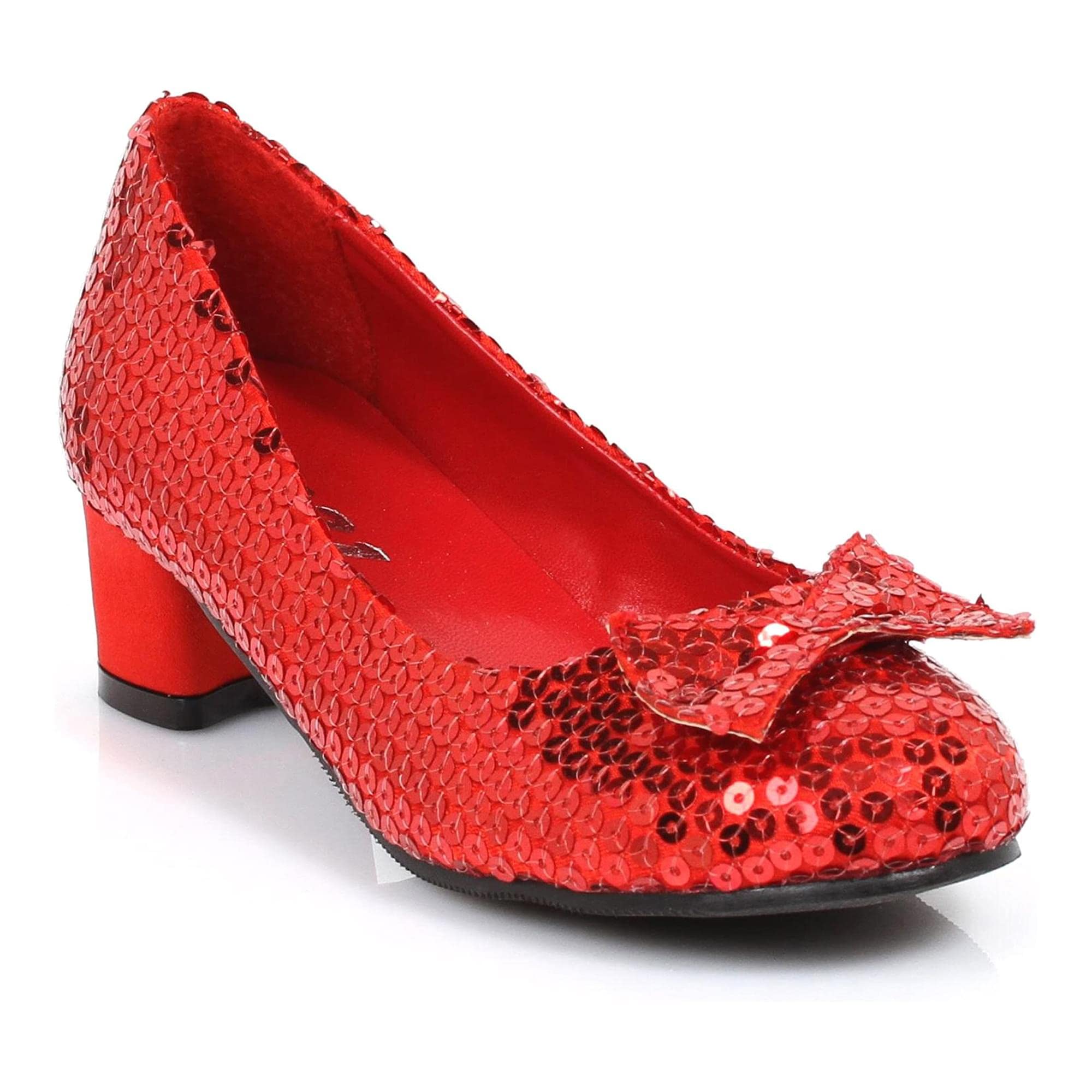 Sparkly Red Sequin Party Shoes for Girls - Size XL - Perfect for Birthday Celebrations, Dance Performances & Special Occasions