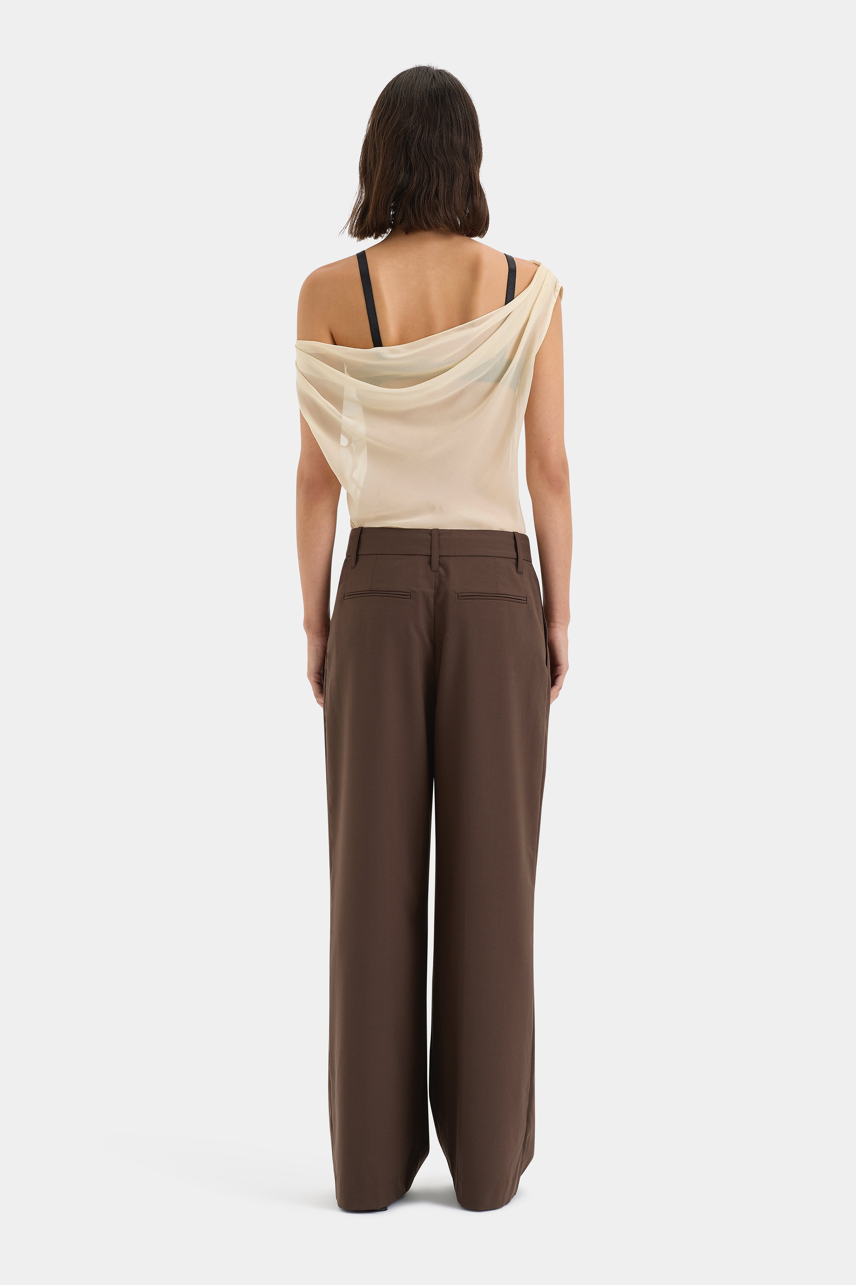 Strobe Cowl Top Bone - Stylish & Comfortable Women's Knit Sweater for Fall & Winter - Perfect for Casual Outings, Office Wear & Cozy Evenings
