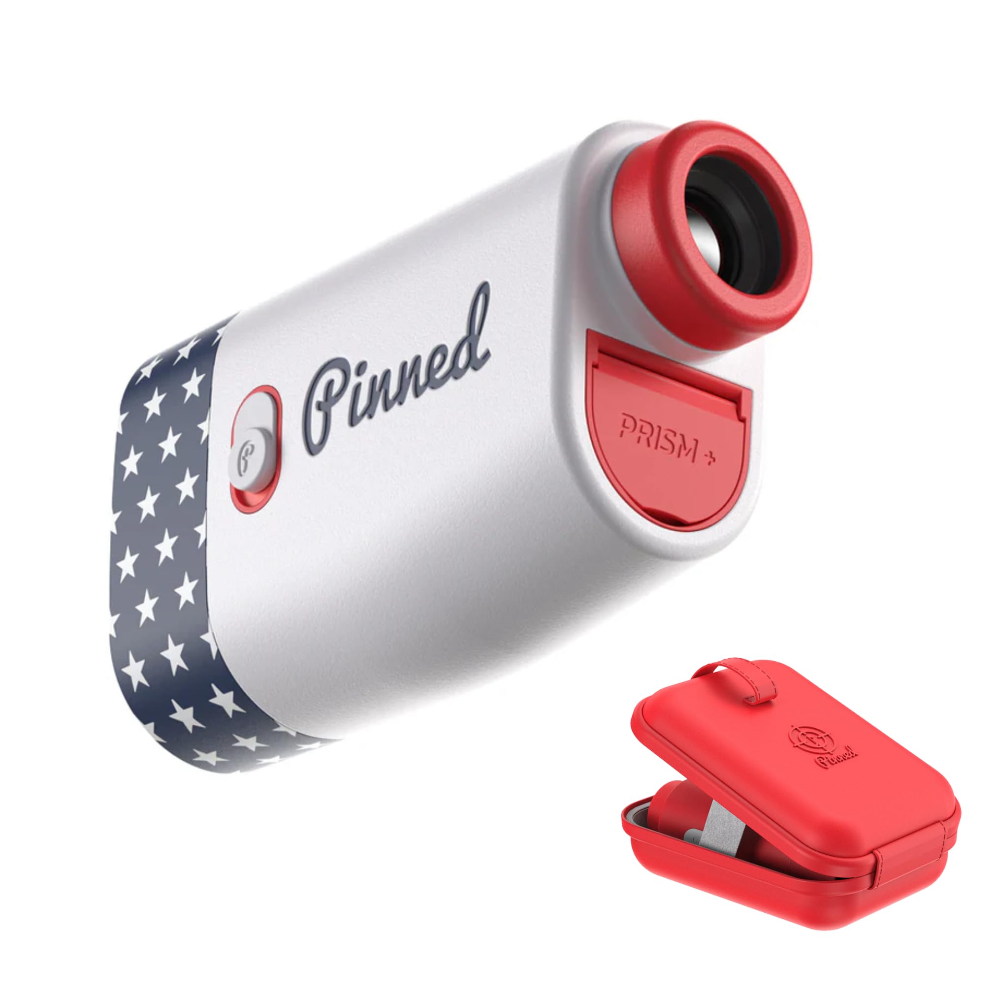Pinned Prism Slope Golf Rangefinder - USB Rechargeable Laser Distance Finder with Slope Technology & Vibration Lock - Perfect Golf Accessory for Men & Women - Ideal for Course Play, Practice & Tournament Use