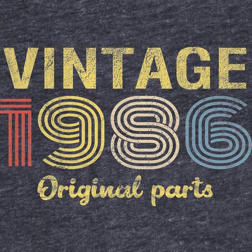 Vintage 1986 Retro Birthday T-Shirt for Men - 39th Birthday Gift with Original Design - Perfect for 39th Birthday Parties & Nostalgic Celebrations