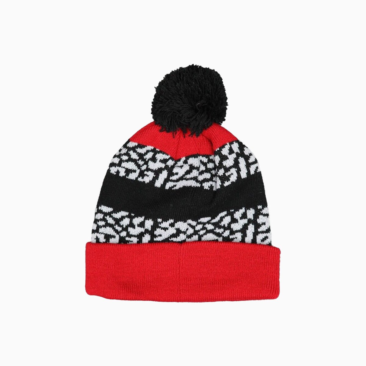 Jordan Jumpman Striped Beanie Hat - Winter Knit Skull Cap for Men & Women - Unisex NBA Basketball Fan Gear for Cold Weather & Outdoor Sports
