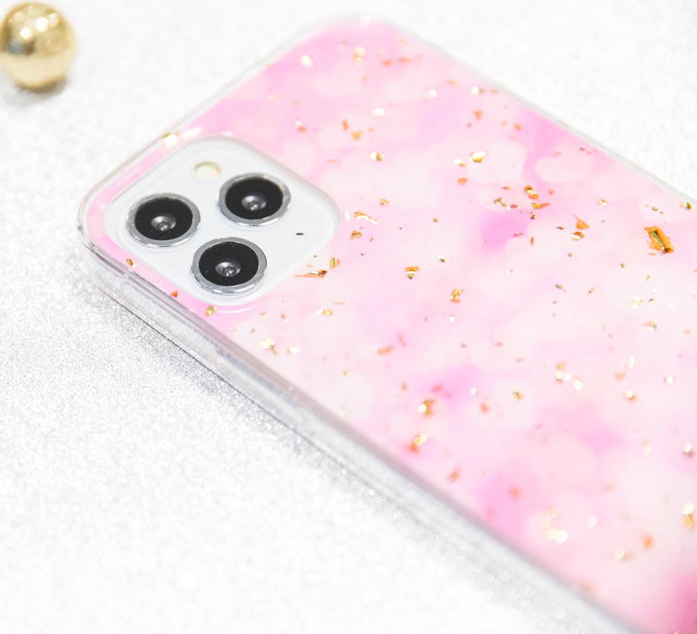 Apple iPhone 13 Glitter Case - Gold & Pink Sparkle Protective Cover | Slim Fit, Shockproof Design for Everyday Use, Parties & Special Occasions