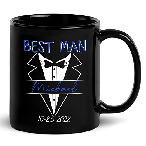 The Best Man Black Mug