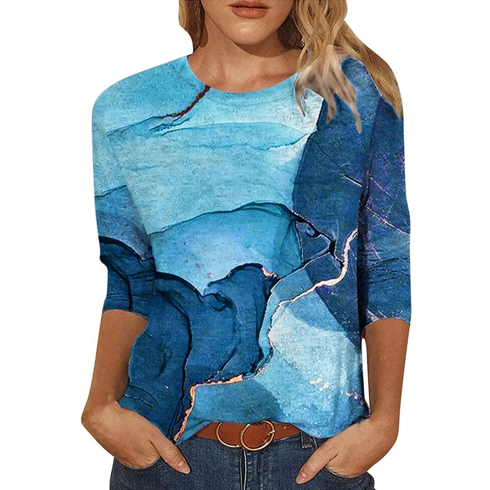 Sexy Black Casual Tops for Women with Beach Wave Print - Stylish Summer Shirts for Beach Outings, Parties & Daily Wear