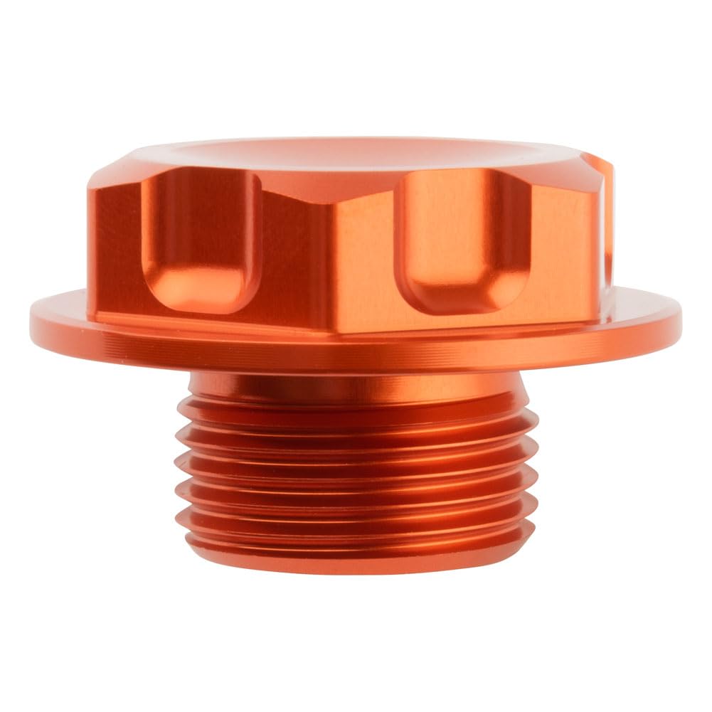 Tusk Billet Aluminum Steering Stem Nut - Orange - Compatible with KTM 300 XC (2006-2025), 350 XC-F (2011-2025), 450 SX-F (2007-2025), 250 SX-F (2005-2025) - Dirt Bike & Off-Road Motorcycle Upgrade for Enhanced Durability and Style