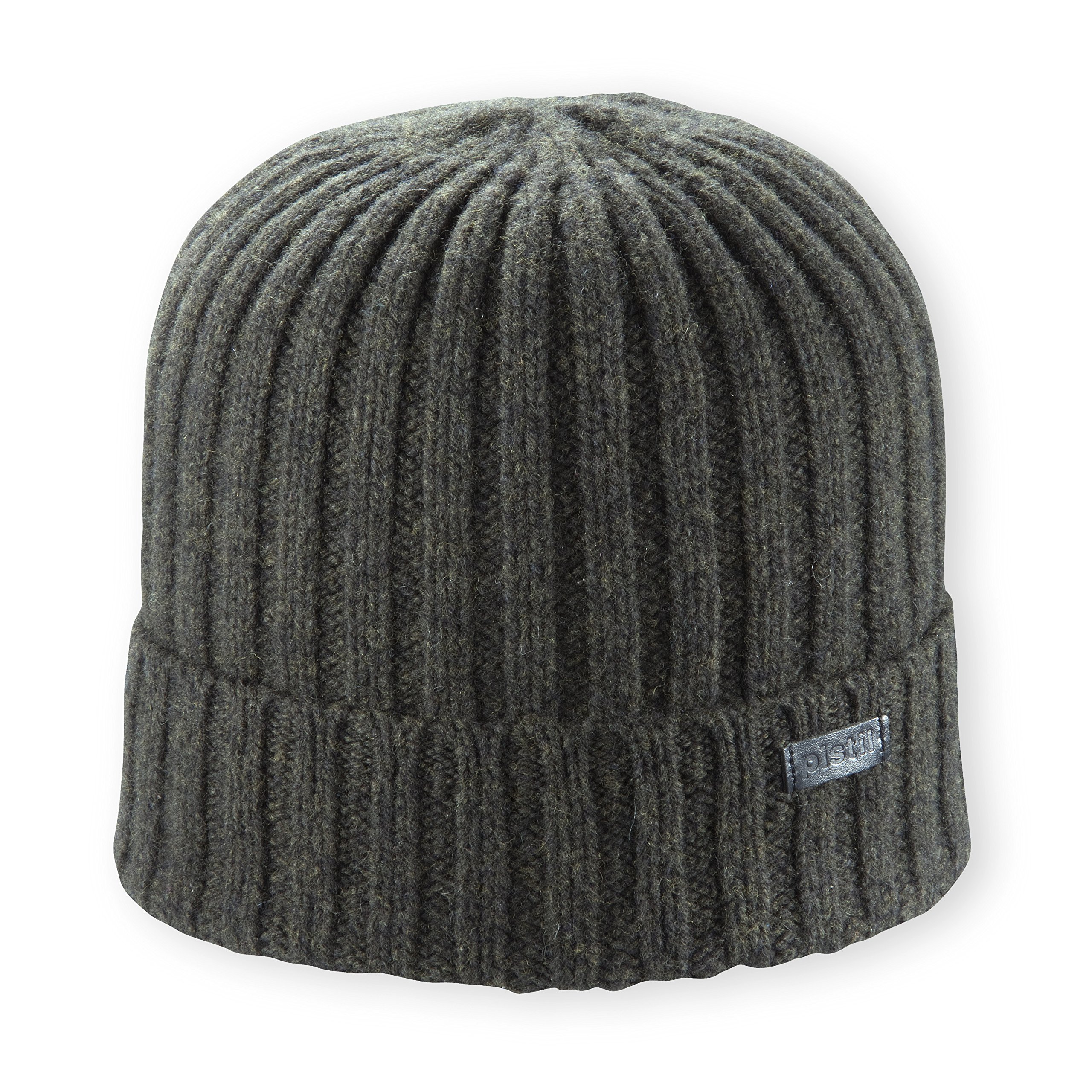 Pistil Men's Edge Beanie - Olive Green Stretchy Winter Hat for Outdoor Activities & Cold Weather
