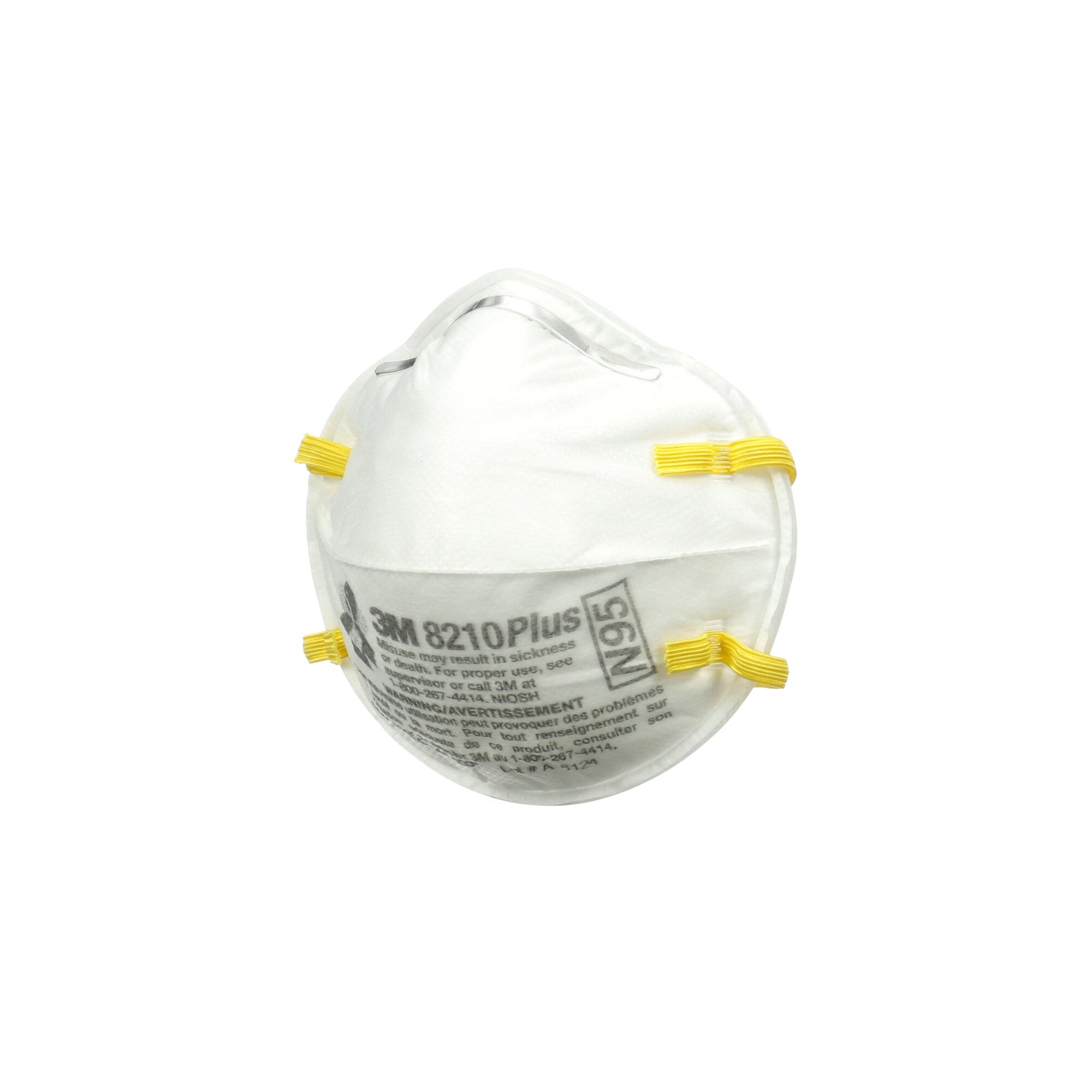 3M 8210 Plus Performance Sanding and Fiberglass Respirator Mask - N95 Dust Mask for Woodworking, Construction & DIY Projects - Comfortable Safety Mask for Sanding, Painting & Fiberglass Work