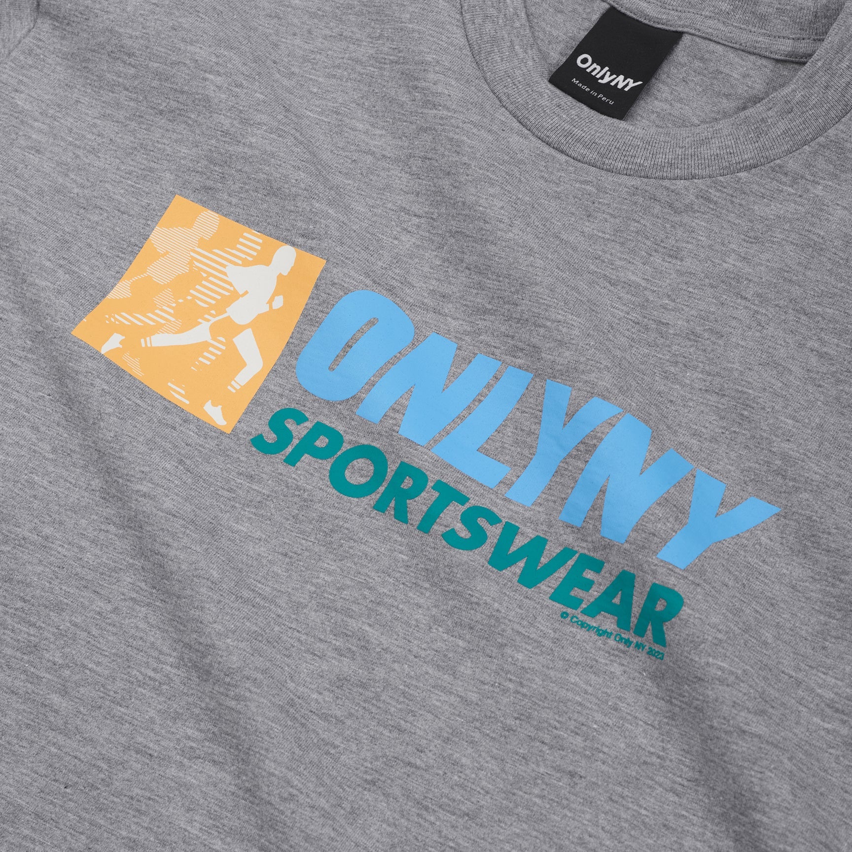 Only NY Medley T-Shirt - Heather Grey | Comfortable Unisex Cotton Tee for Casual Wear & Street Style