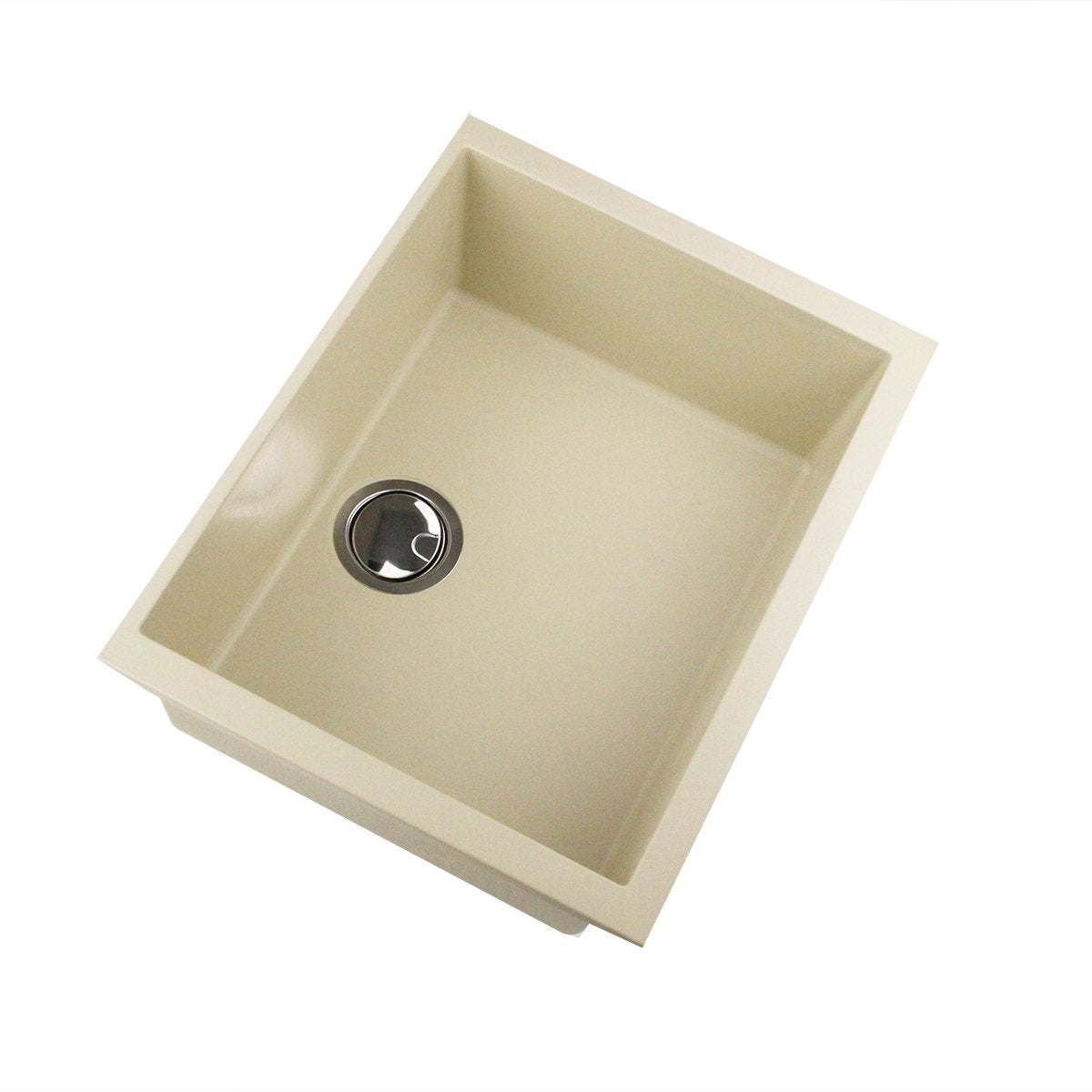 Premium Nantucket Small Single Bowl Undermount Granite Composite Sink PR2418 S - Perfect for Kitchen Remodeling & Modern Farmhouse Designs