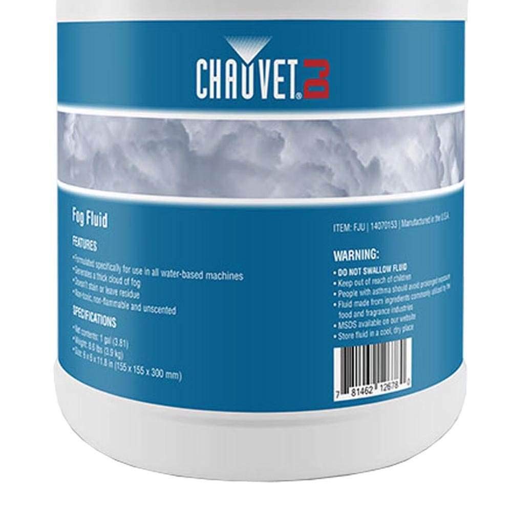 Chauvet DJ Hurricane Fog Machine & Smoke Machine with 1 Gallon Fog Fluid (2-Pack) - Perfect for DJ Parties, Halloween Events, and Stage Performances