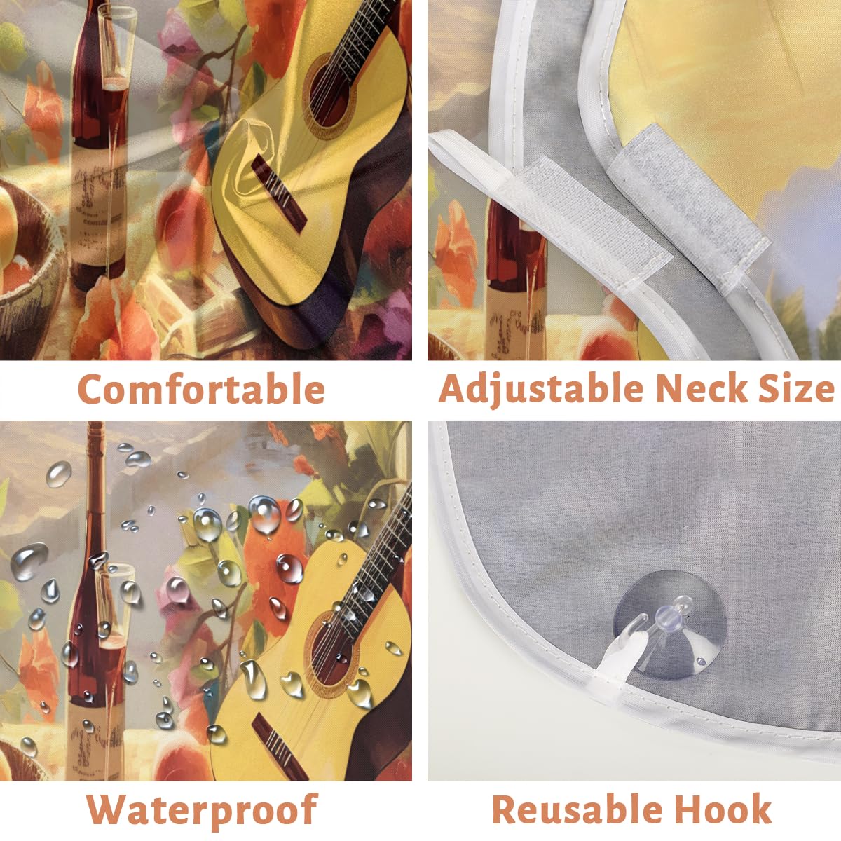 Men's Beard Shaving Bib & Hair Dye Apron - Waterproof Barber Cape for Haircut, Makeup & Tattoo Artists - Sink Hair Catcher for Easy Cleanup - Perfect Gift for Barbers & Grooming Enthusiasts (Great for Home Salon, Barber Shops & DIY Grooming)