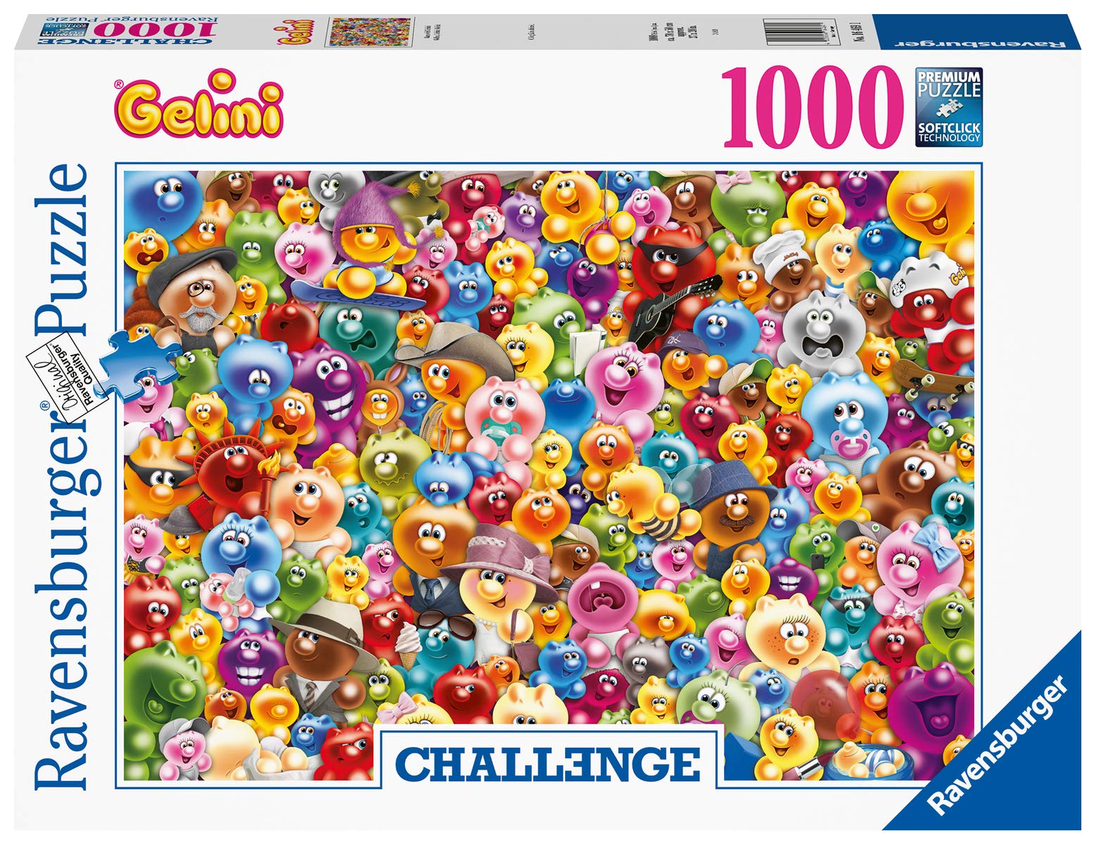 RAVENSBURGER 1000-Piece Puzzle - Ganz viel Gelini (16469) | Colorful Jigsaw Puzzle for Adults & Teens | Perfect for Family Game Nights & Relaxation