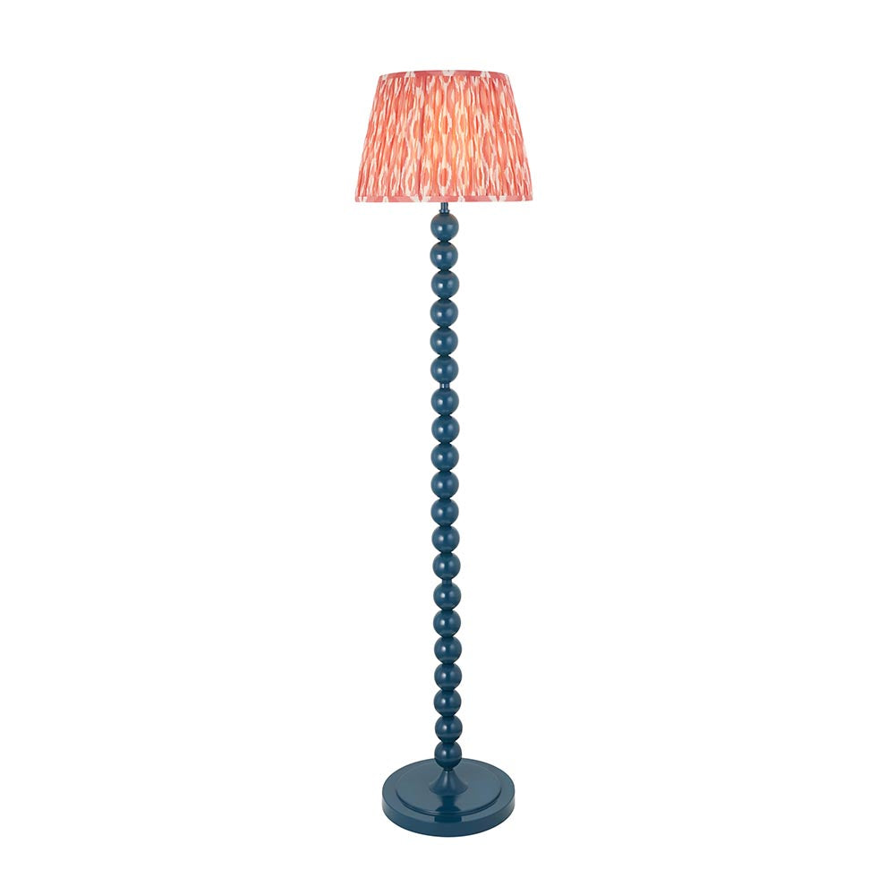 Auralis Ikat Floor Lamp with E27 Socket - Modern Handwoven Design for Living Room, Bedroom & Office Lighting