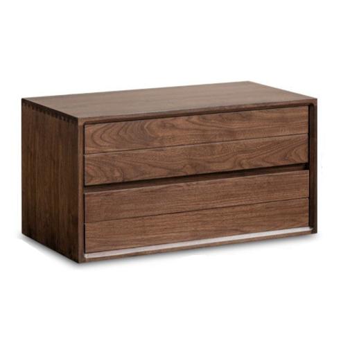 28.7x14.9x14.5 inch / 73x38x37.5 cm / Rich Dark Walnut Color / Black walnut C double drawer