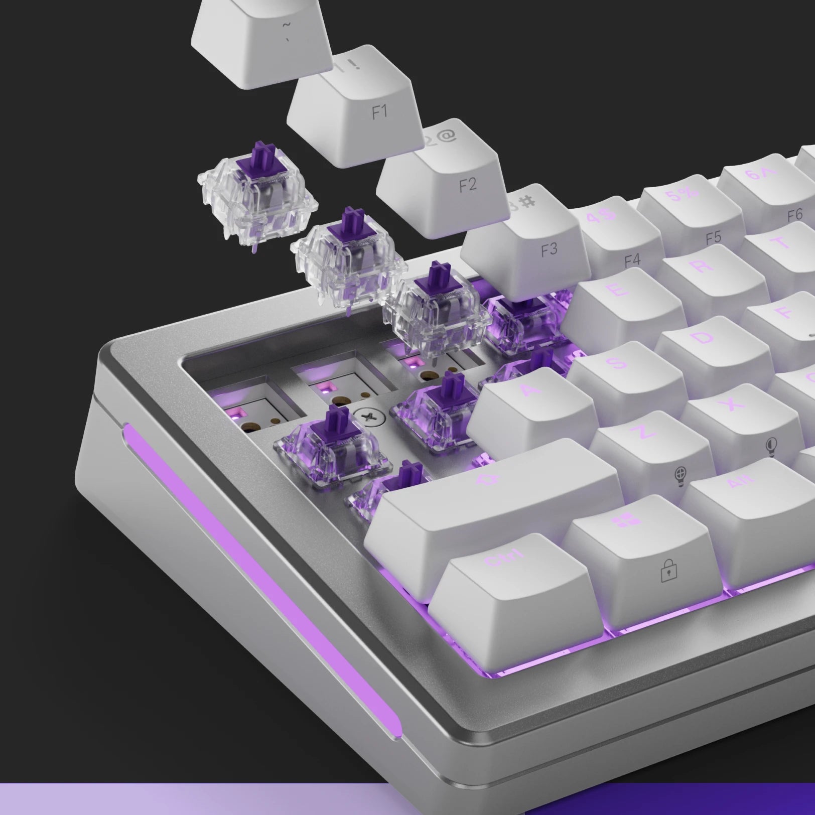Mako MX Mechanical Keyboard Switches - Smooth Linear Switches for Gaming & Typing | Compatible with Custom Keyboards & DIY Builds | Perfect for Esports, Office Work & Mechanical Keyboard Enthusiasts