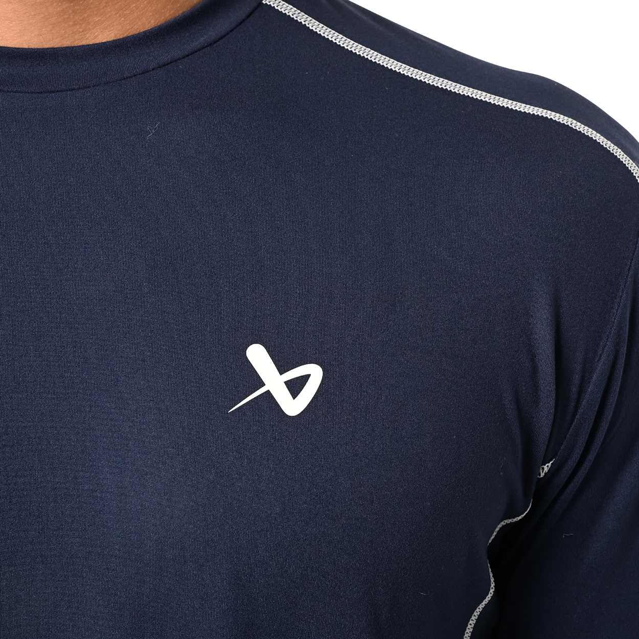 Bauer FLC Long Sleeve Training Shirt - Navy Blue Performance Workout Top for Hockey & Gym | Moisture-Wicking & Breathable Fabric for Sports & Fitness