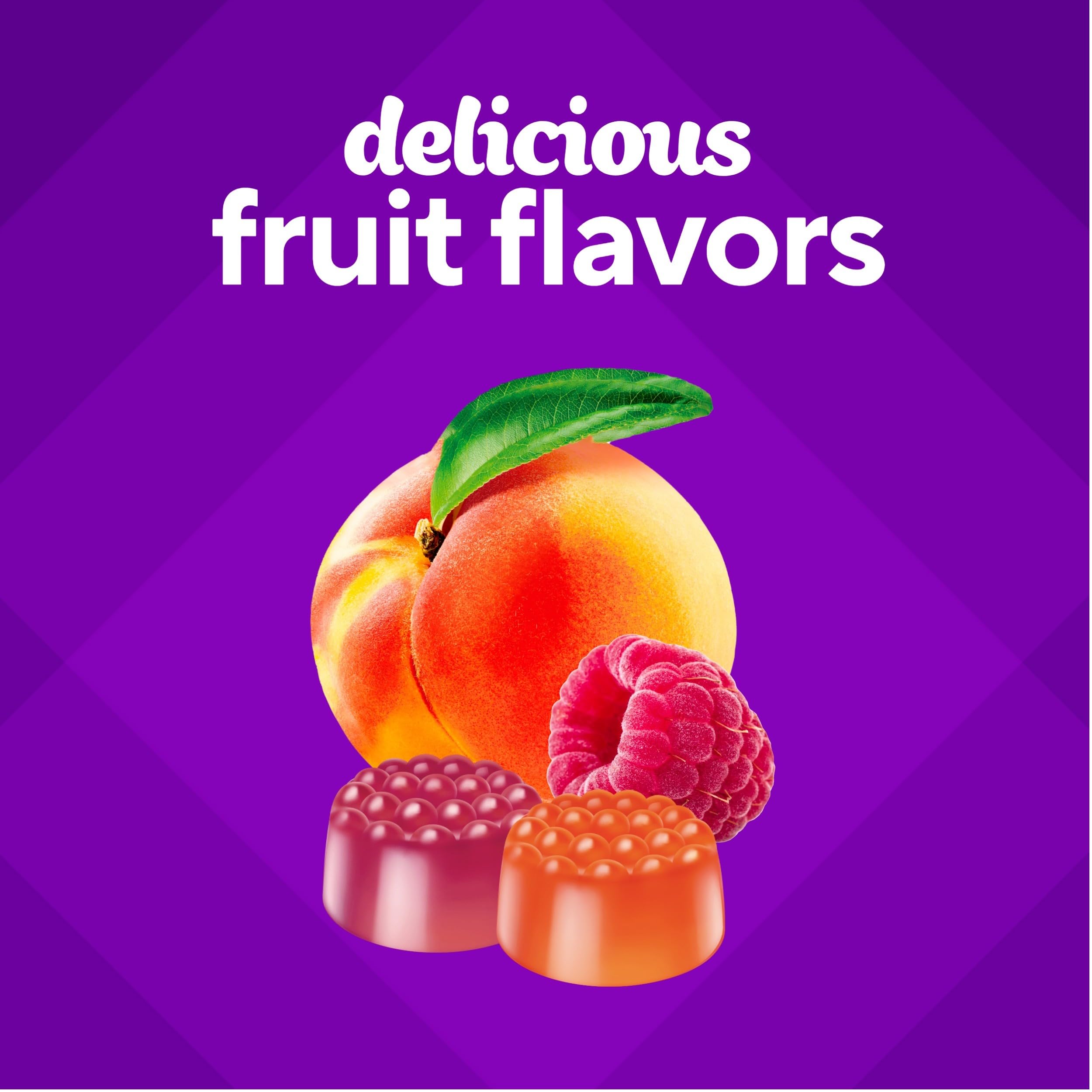 Vitafusion Probiotic Gummy Supplements for Digestive Health - Raspberry, Peach & Mango Flavors - 5 Billion CFUs Probiotic - America's #1 Gummy Vitamin Brand - 70 Count (35 Day Supply) - Supports Gut Health & Immune System - Perfect for Adults & Kids Daily Wellness Routine