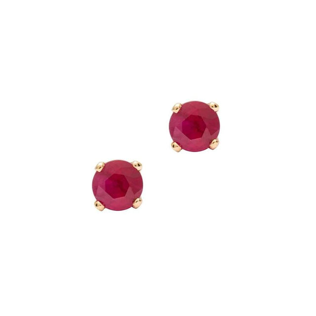 2.3mm Genuine Birthstone 14K Gold Stud Earrings for Women - Perfect Gift for Birthday, Anniversary & Everyday Wear