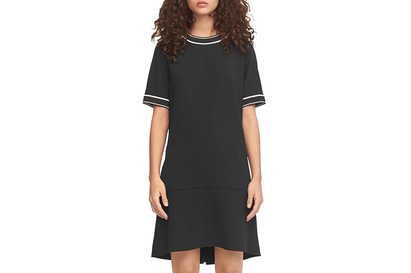 rag & bone Women's Thatch Dress - Flowy Midi Dress with V-Neck & Short Sleeves | Perfect for Summer Outings, Beach Vacations & Casual Date Nights