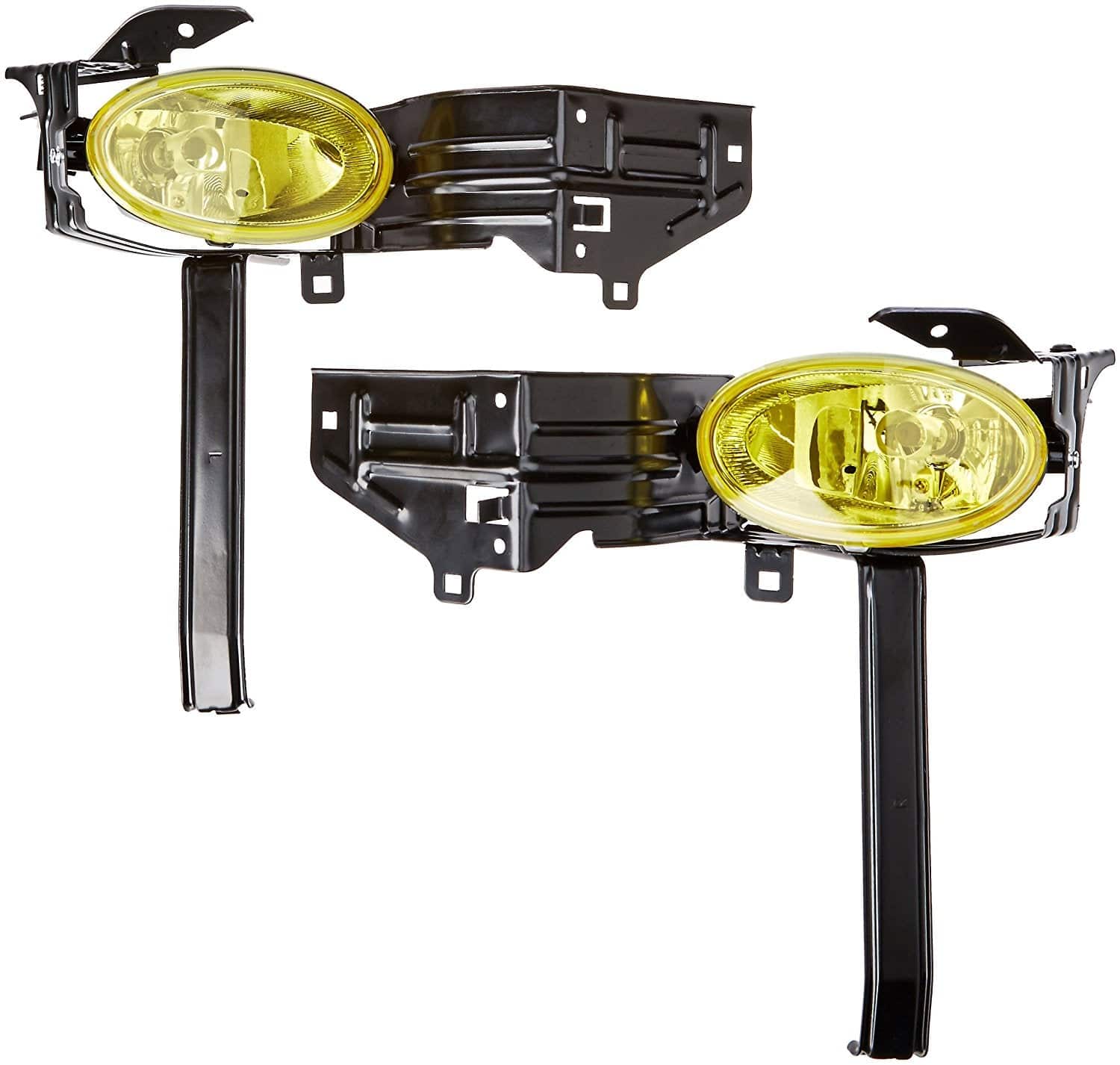 2008-2010 Honda Accord 2DR Coupe OEM Style Fog Lights with Yellow Lens - Perfect for Night Driving & Enhanced Visibility
