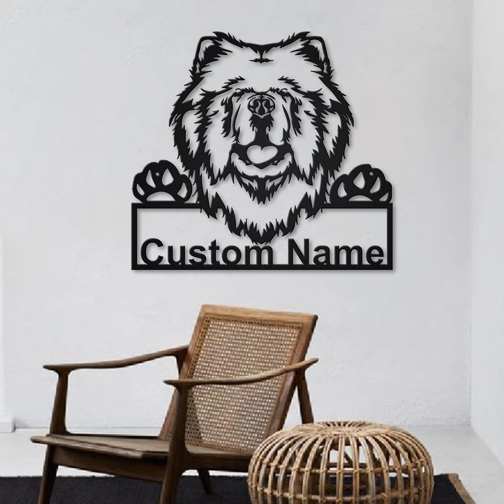Custom Personalized Chow Chow Dog Metal Sign Art - Unique Pet Gift for Dog Lovers - Perfect for Home Decor, Birthday Present & Funny Animal Lover Gifts