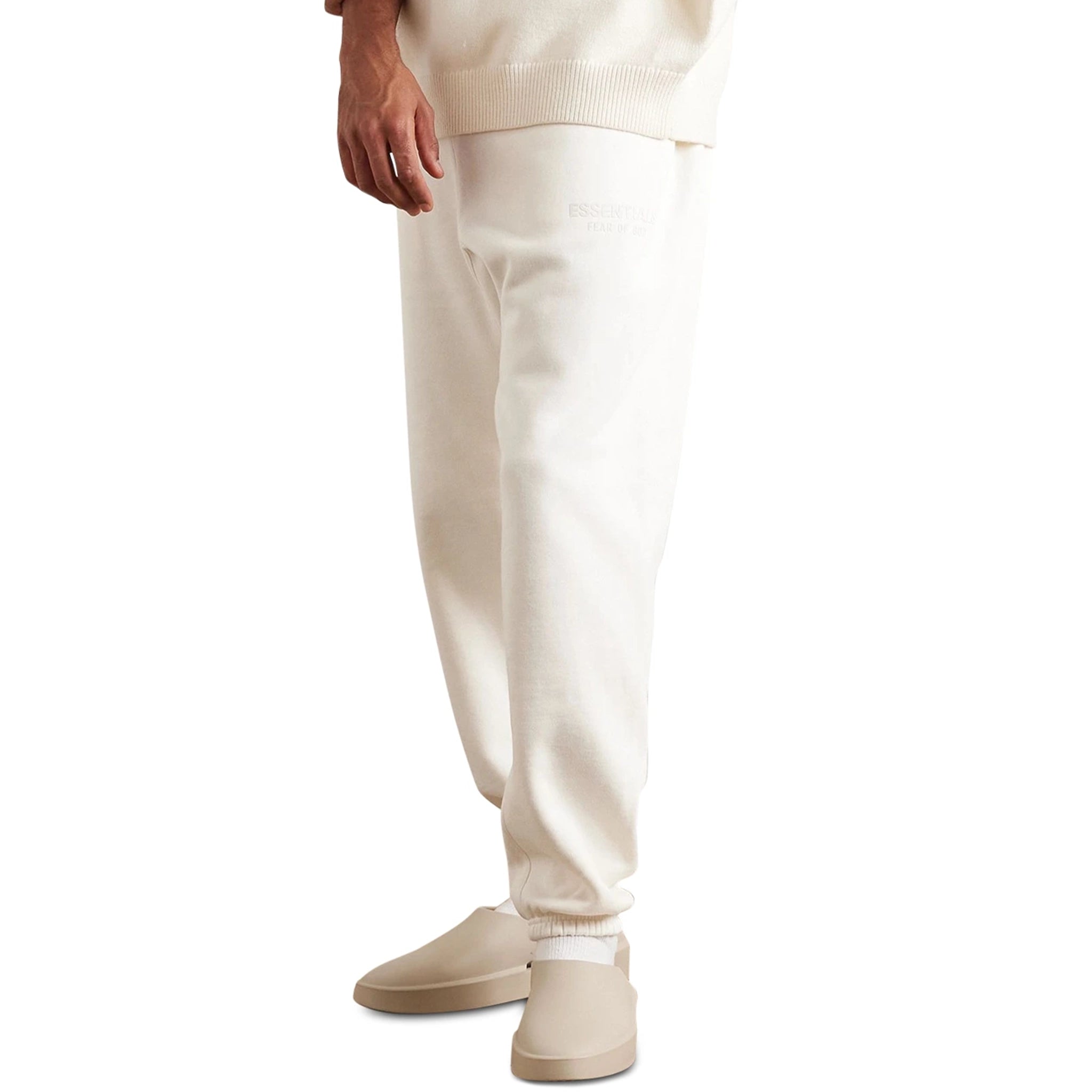 Fear of God Essentials Cloud Dancer Sweatpants FW23 - Men's Casual Joggers with Elastic Waistband | Perfect for Lounge, Gym & Streetwear Fashion