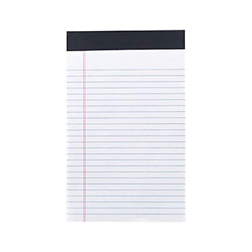 Premium Narrow Ruled Notepads - 5 x 8 Inches, White Paper, 50 Sheets per Pad, 12 Pads per Pack - Perfect for Office, School & Home Organization