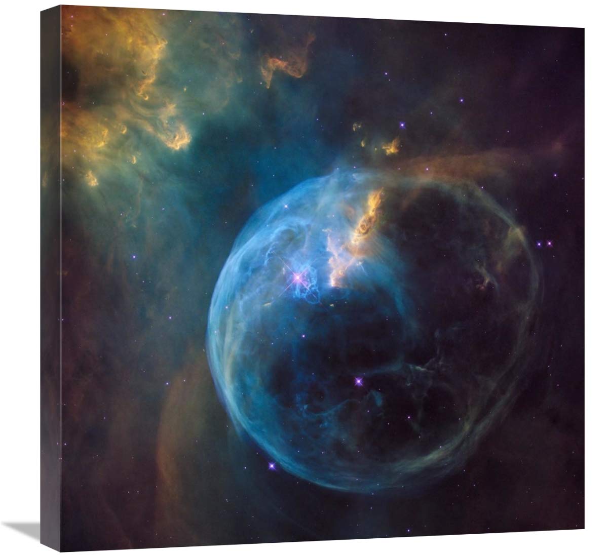 24 x 24 Inch Bubble Nebula NGC 7635 Wall Art Print - NASA Space Photography - Perfect for Home Decor, Office & Astronomy Lovers