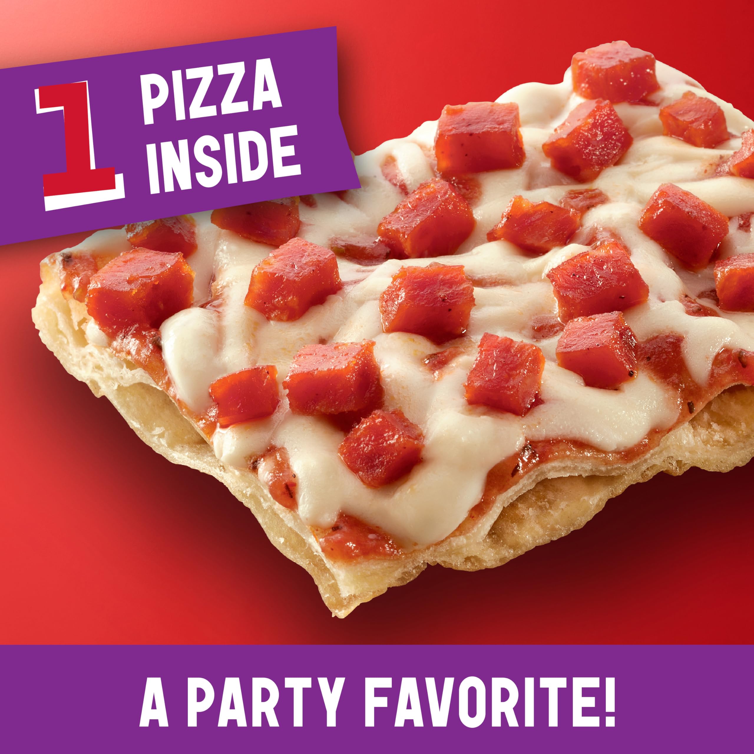 Totino's Pepperoni Party Pizza - Frozen Snack, 10.2 oz (1 Count) - Perfect for Game Nights, Quick Lunches & After-School Snacks