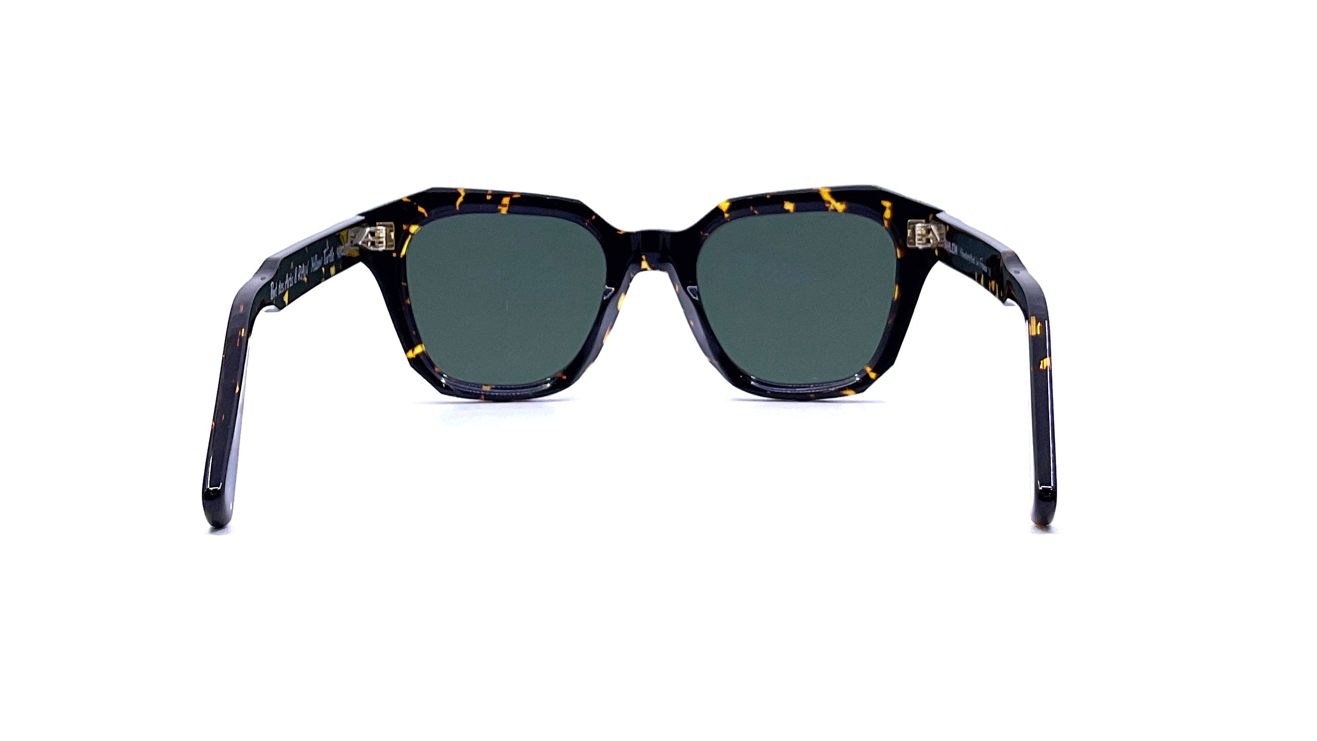 Ahlem Pont des Arts Sunglasses - Yellow Turtle Frame UV Protection - Stylish & Durable for Outdoor Activities, Beach, and Fashion