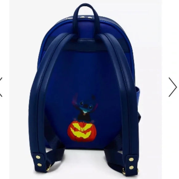 Disney Loungefly Lilo & Stitch Glow in The Dark Halloween Mini Backpack for Trick or Treating - Cute Cosplay Accessory for Disney Fans & Halloween Costumes