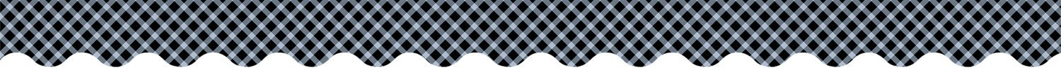 Black Gingham Border - Stylish and Durable Fabric for Home Decor, Fashion, and DIY Projects | Perfect for Curtains, Tablecloths, and Clothing Accessories