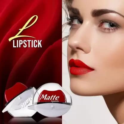 Waterproof & Smudge-Proof Lipstick - Long Lasting Blood Red Matte Lipstick for All-Day Wear | Perfect for Parties, Dates & Special Occasions