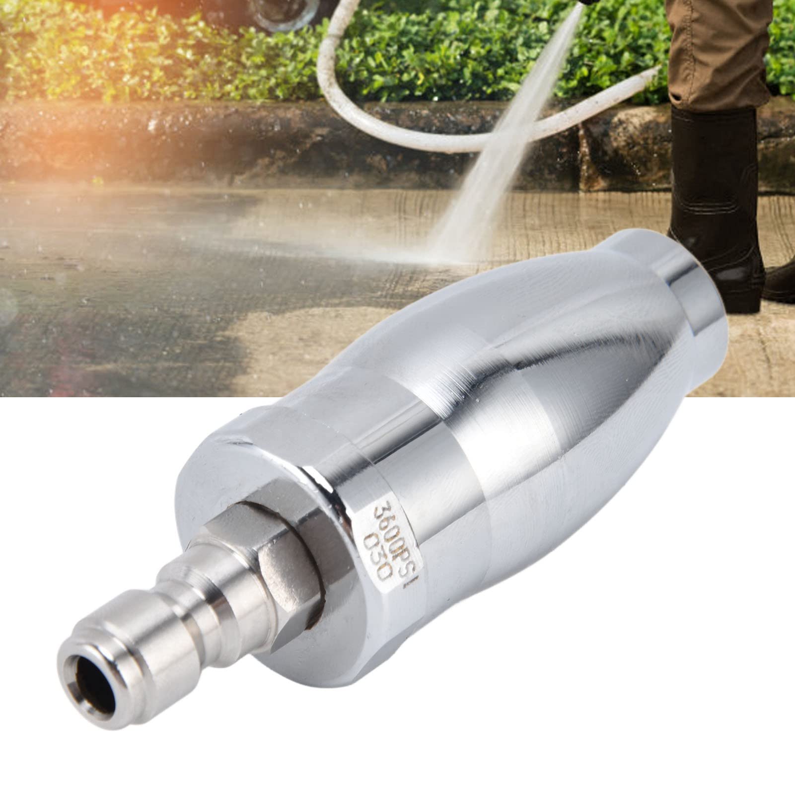 360° Rotating Turbo Spray Nozzle for Power Washer - 1/4