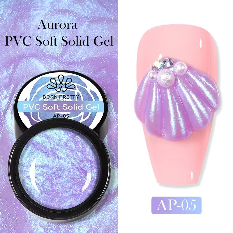 Born Pretty Aurora PVC Soft Solid 3D Sculpting Gel - Long-Lasting Nail Art Design for DIY Manicures & Professional Salon Use