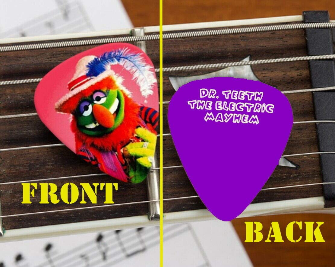 Rare Dr. Teeth & The Electric Mayhem 3-Piece Premium Guitar Pick Set - The Muppet Show Collectible - Perfect for Musicians, Fans & Memorabilia Collectors