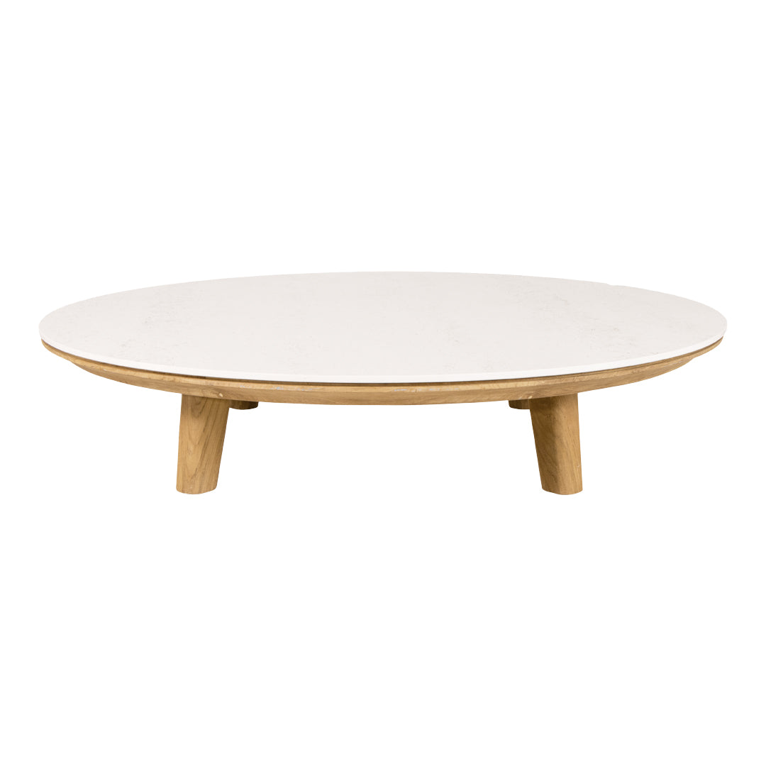Premium Round Outdoor Coffee Table - Weather-Resistant Patio Furniture for Garden, Poolside & Backyard Relaxation