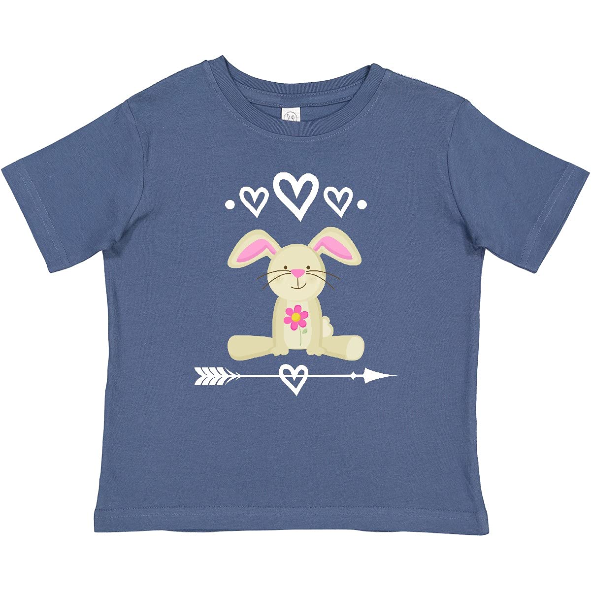 Inktastic Easter Bunny Girls Outfit Baby T-Shirt - Cute Easter Outfit for Toddler Girls, Soft Cotton Tee for Spring & Holiday Photos, Easter Egg Hunt & Family Gatherings
