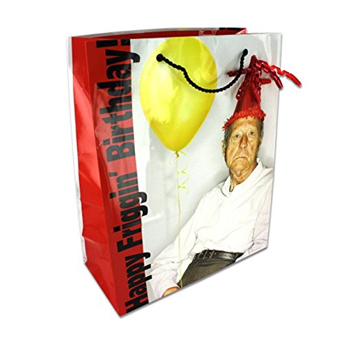 Happy Friggin' Birthday Gift Bags - 28 Pack Premium Wrapping Bags for Birthday Parties, Celebrations & Gifts | JT Gift Wrapping Supplies
