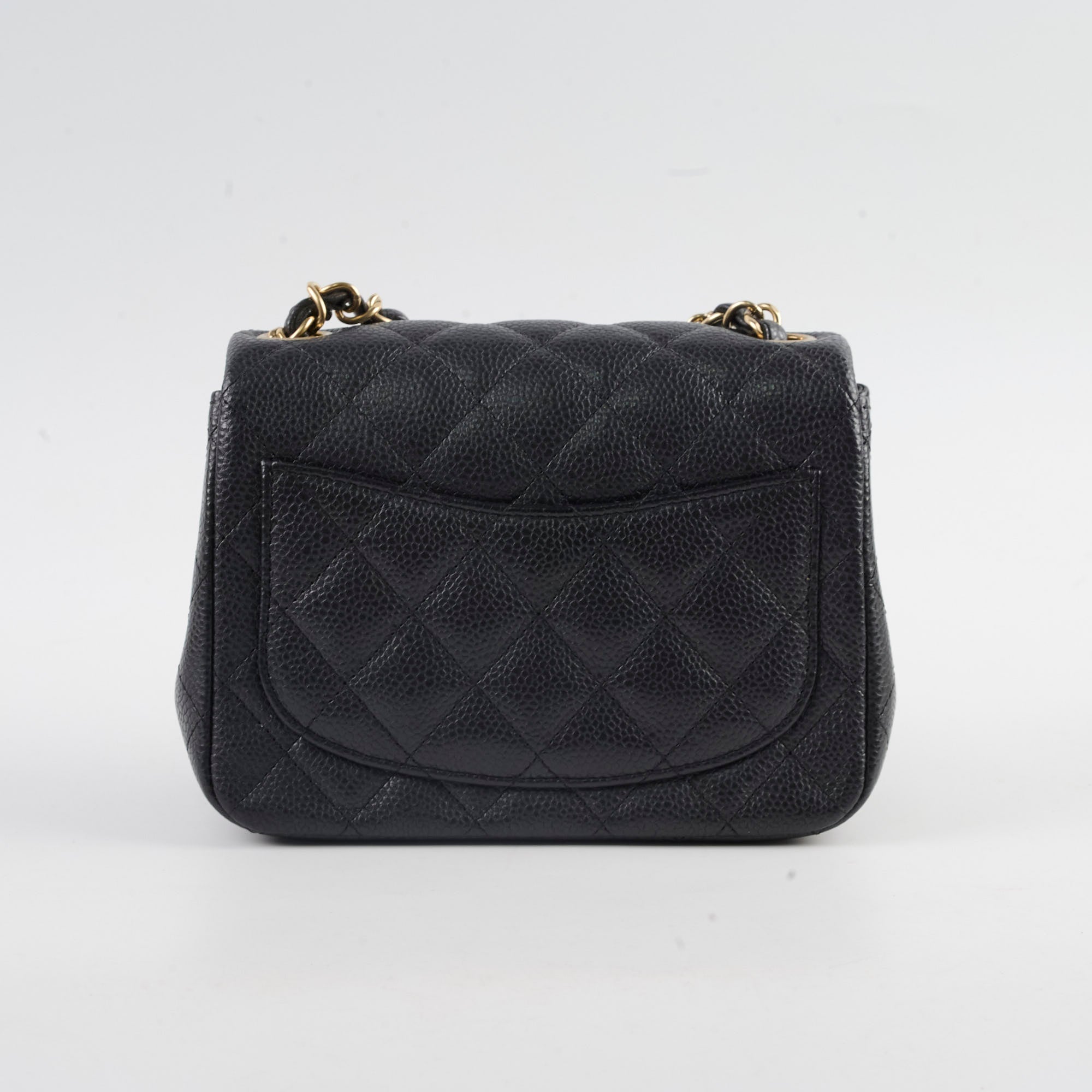 Chanel Mini Square Caviar Black Crossbody Bag - Luxury Quilted Leather Purse for Women | Perfect for Evening Parties, Date Nights & Special Occasions