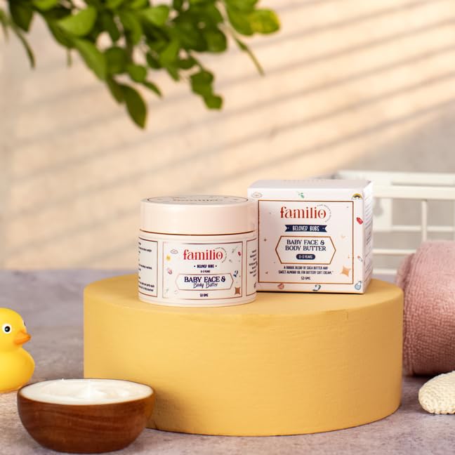 Organic Baby Face & Body Butter - Ultra Moisturizing & Hypoallergenic for Sensitive Skin | Perfect for Daily Hydration, Diaper Rash & Eczema Care