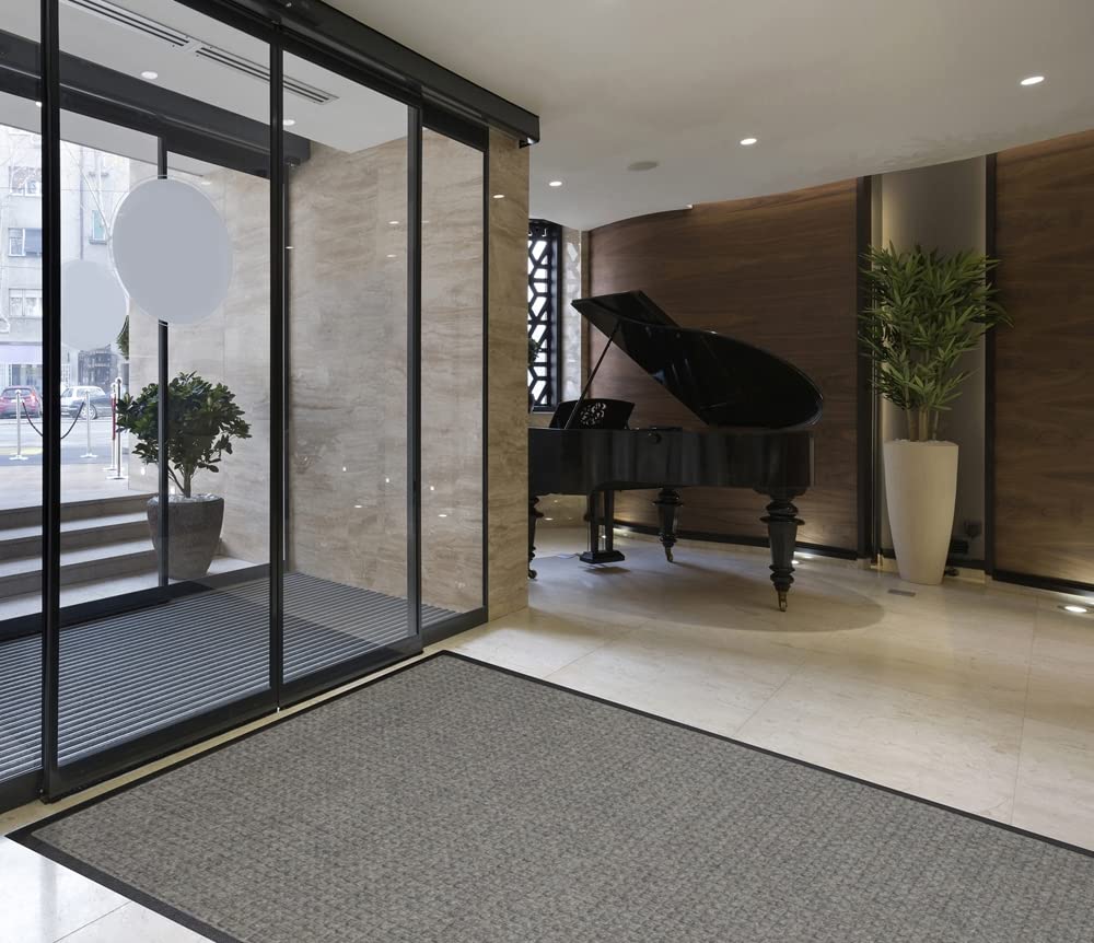 Waterhog Classic Entrance Mats - Bordeaux 3' x 10' Heavy Duty Doormat for High Traffic Areas | Non-Slip, Durable & Water Absorbent | Perfect for Home, Office & Commercial Entrances