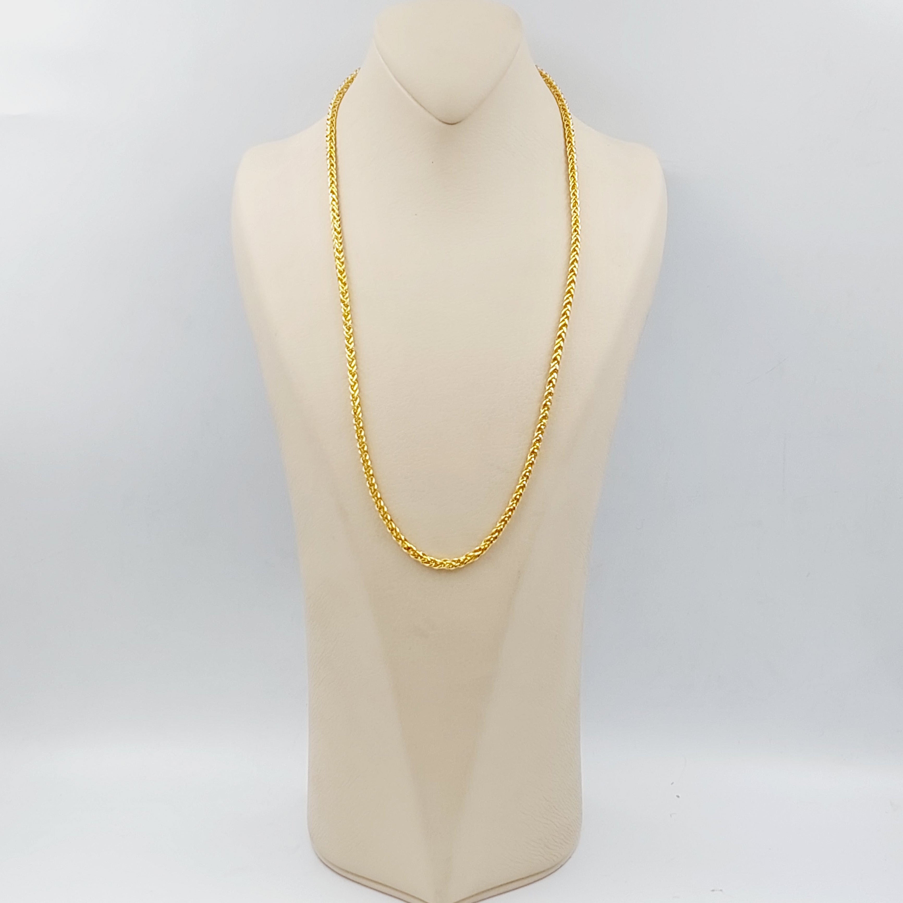 5mm Franco Chain Necklace 60cm - Elegant Gold or Silver Cuban Link Chain for Men & Women | Perfect for Layering, Gifting & Everyday Wear