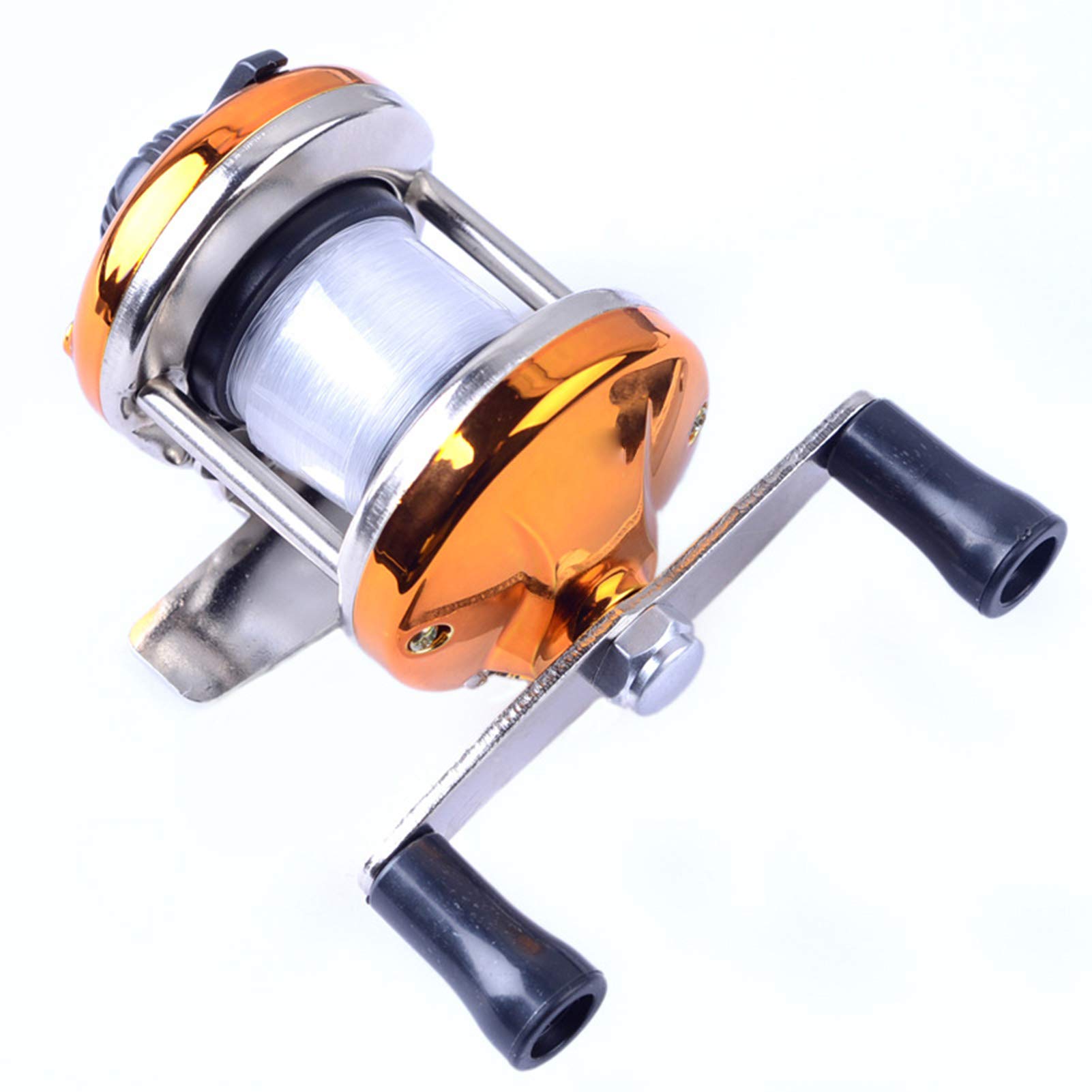 **3.0:1 Baitcasting Fishing Reel - Portable Left/Right Hand Ice Fishing Spinning Reel - Durable Tackle Tool for Freshwater & Saltwater Fishing**    *(Perfect for Ice Fishing, Bass Fishing, and Offshore Angling - Lightweight & Easy to Use for Beginners & Pros)*
