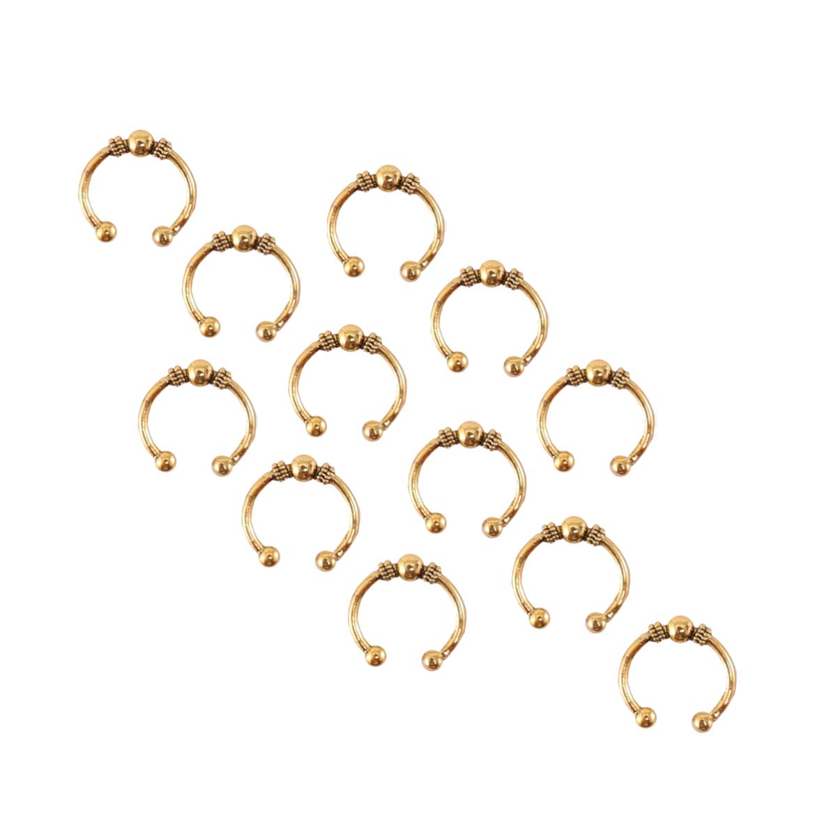 FRCOLOR 20pcs Hair Braid Clips - DIY Hair Rings & Cuff Rings for Braids, Dreadlocks, Beads - Perfect for Boho Hairstyles, Festival Looks & DIY Hair Accessories